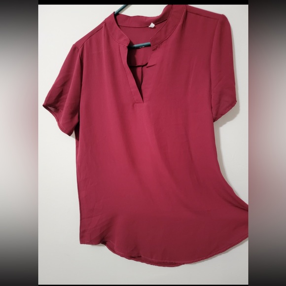 Women Blouse Red Wine - Picture 1 of 2